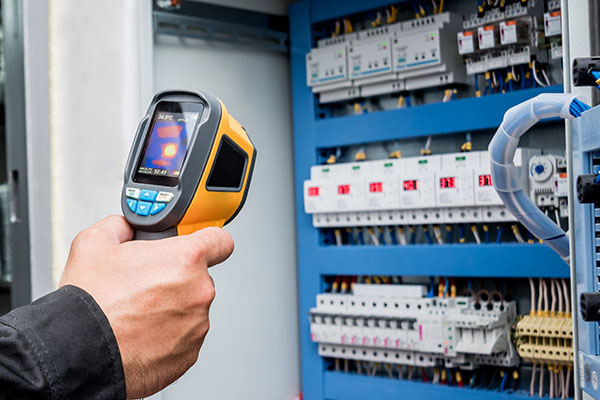 Infrared thermal scanning of electric system